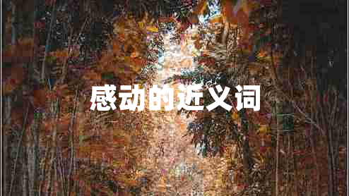 感動(dòng)的近義詞 感動(dòng)的近義詞