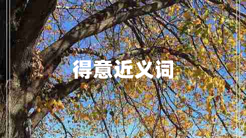 得意近義詞