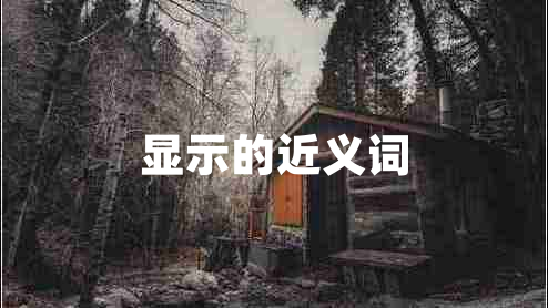 顯示的近義詞