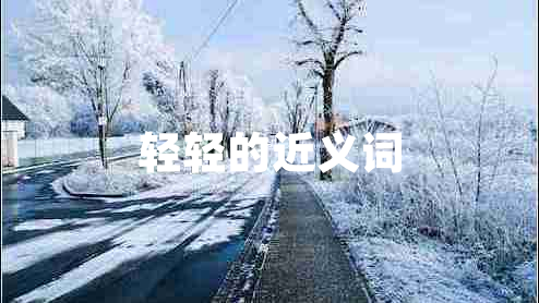 輕輕的近義詞
