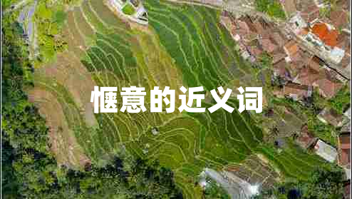 愜意的近義詞 愜意的近義詞