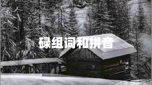 碌組詞和拼音