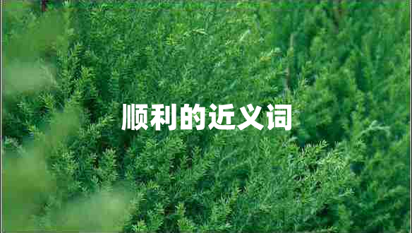 順利的近義詞 順利的近義詞