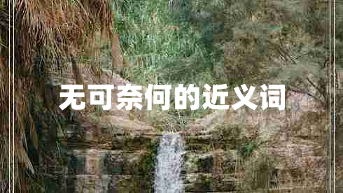 無可奈何的近義詞 無可奈何的近義詞