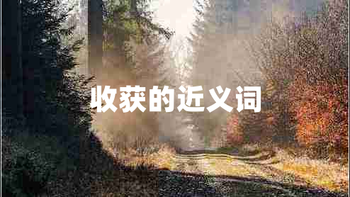 收獲的近義詞