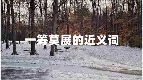 一籌莫展的近義詞 一籌莫展的近義詞