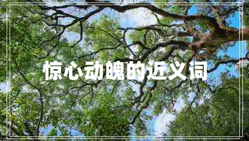 驚心動魄的近義詞 驚心動魄的近義詞