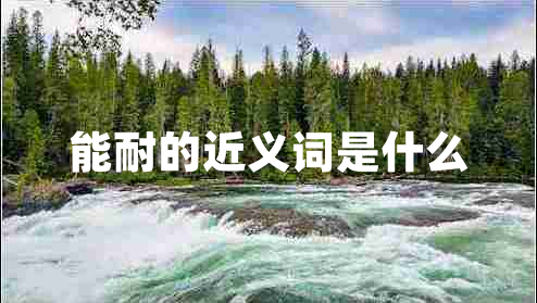 能耐的近義詞是什么 能耐的近義詞是什么