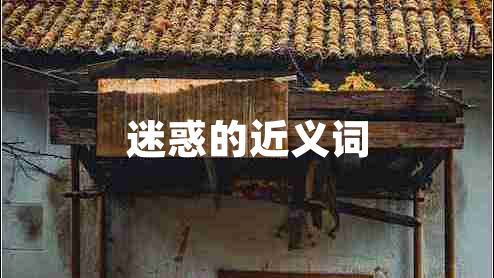 迷惑的近義詞 迷惑的近義詞