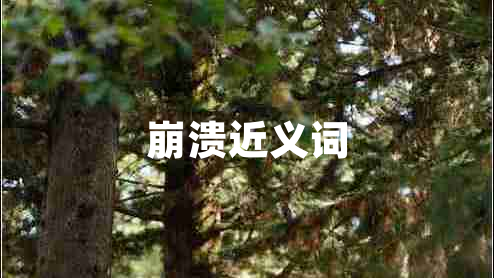 崩潰近義詞 崩潰近義詞