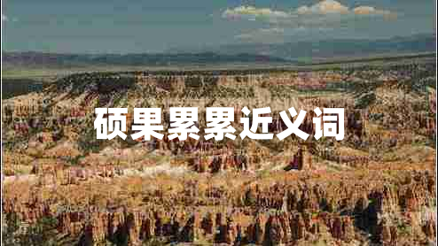 碩果累累近義詞 碩果累累近義詞