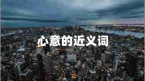 心意的近義詞 心意的近義詞