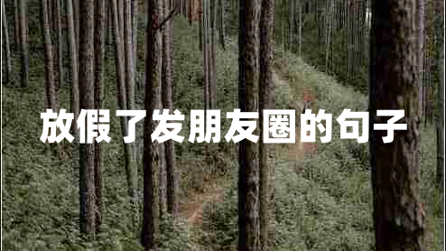 放假了發(fā)朋友圈的句子