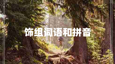 飾組詞語和拼音