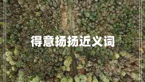 得意揚揚近義詞