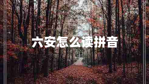 六安怎么讀拼音