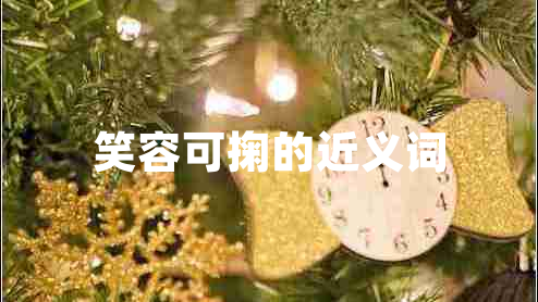 笑容可掬的近義詞