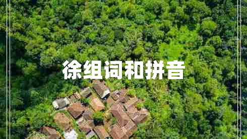 徐組詞和拼音 徐組詞和拼音