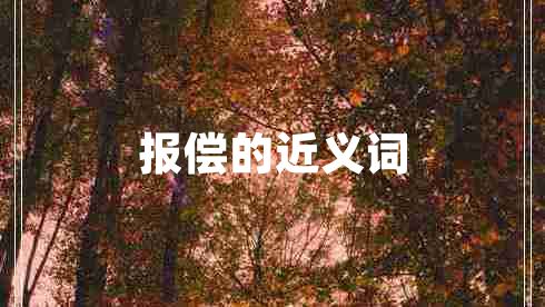 報償?shù)慕x詞