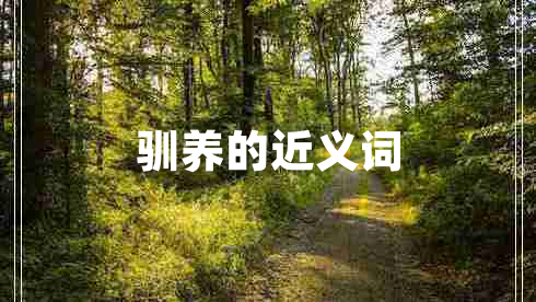 馴養(yǎng)的近義詞 馴養(yǎng)的近義詞