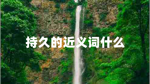 持久的近義詞什么