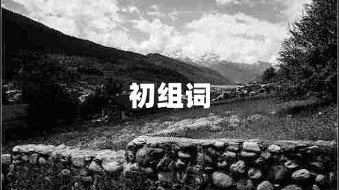 初組詞 初組詞