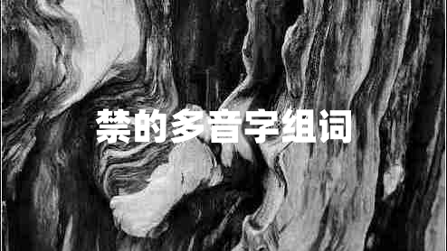 禁的多音字組詞 禁的多音字組詞