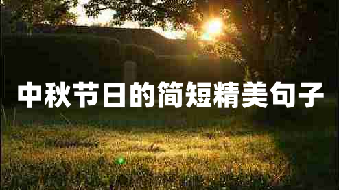 中秋節(jié)日的簡(jiǎn)短精美句子