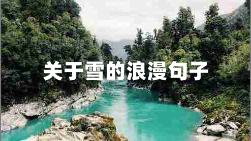 關(guān)于雪的浪漫句子 關(guān)于雪的浪漫句子