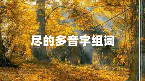 盡的多音字組詞