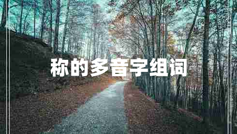 稱的多音字組詞