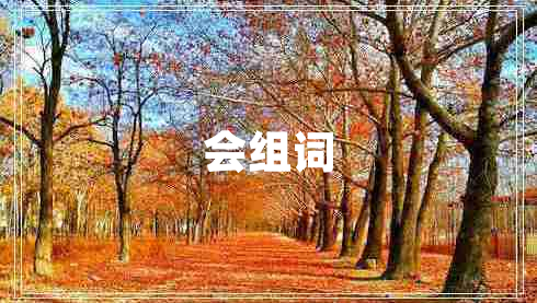 會組詞