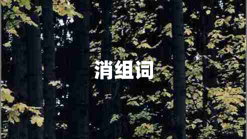 消組詞 消組詞