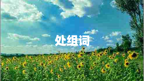 處組詞