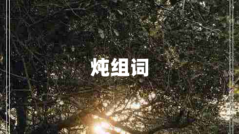 燉組詞