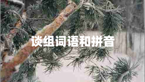 談組詞語和拼音 談組詞語和拼音