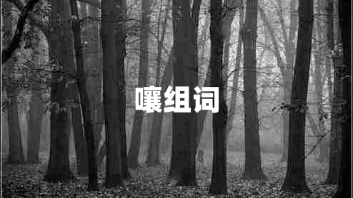 嚷組詞 嚷組詞