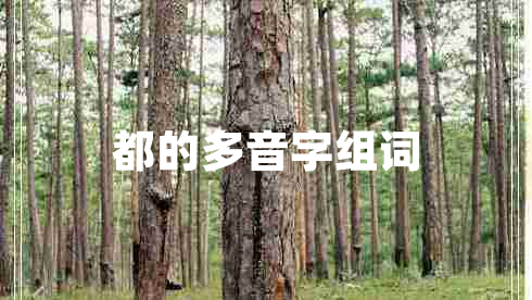 都的多音字組詞 都的多音字組詞