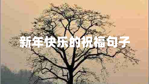 新年快樂的祝福句子 新年快樂的祝福句子