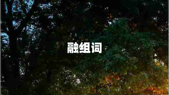 融組詞 融組詞