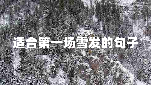 適合第一場雪發(fā)的句子 適合第一場雪發(fā)的句子
