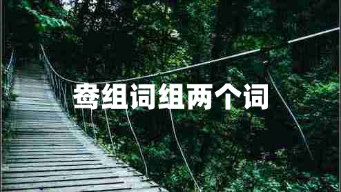鴦組詞組兩個詞