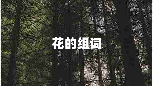 花的組詞