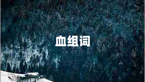 血組詞