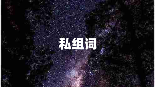 私組詞 私組詞