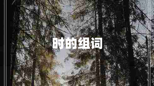 時(shí)的組詞