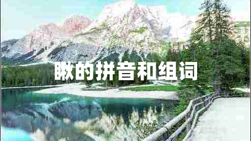 瞅的拼音和組詞