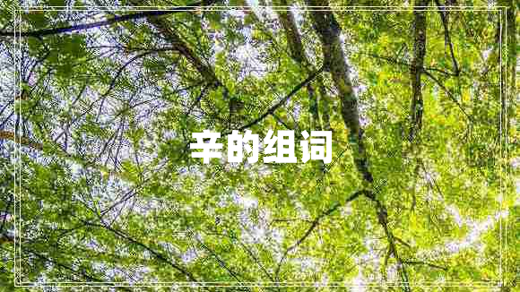 辛的組詞 辛的組詞