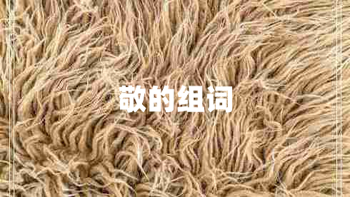 敬的組詞 敬的組詞