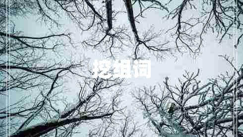 挖組詞